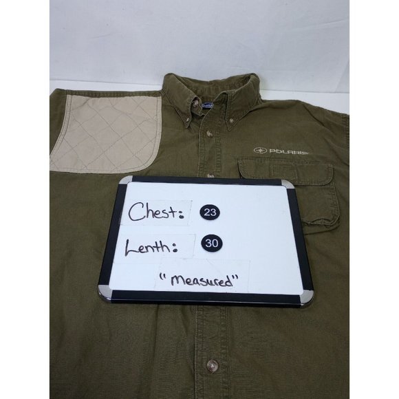 Pure Polaris Green Long Sleeve Shooting Button Up Shirt Men's Size Large - Picture 4 of 6